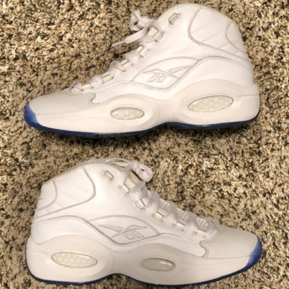 white and blue iverson's